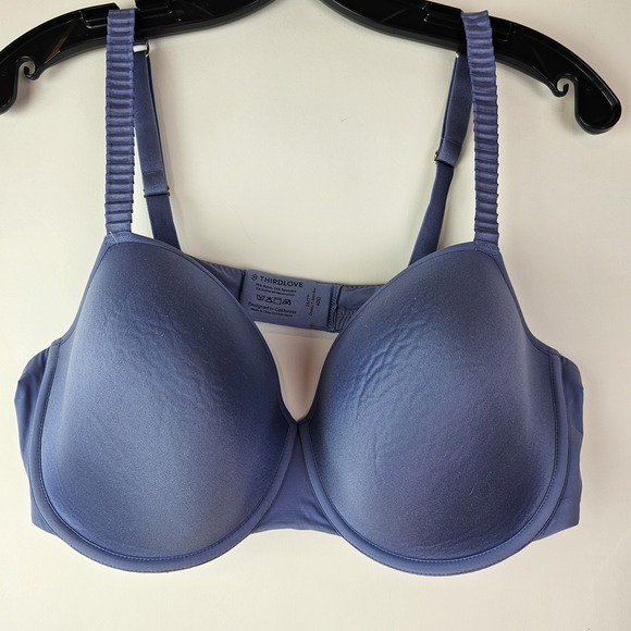 Thirdlove Women's 40D Bra Classic 24-7 T-Shirt Purple Underwire - Picture 1 of 6